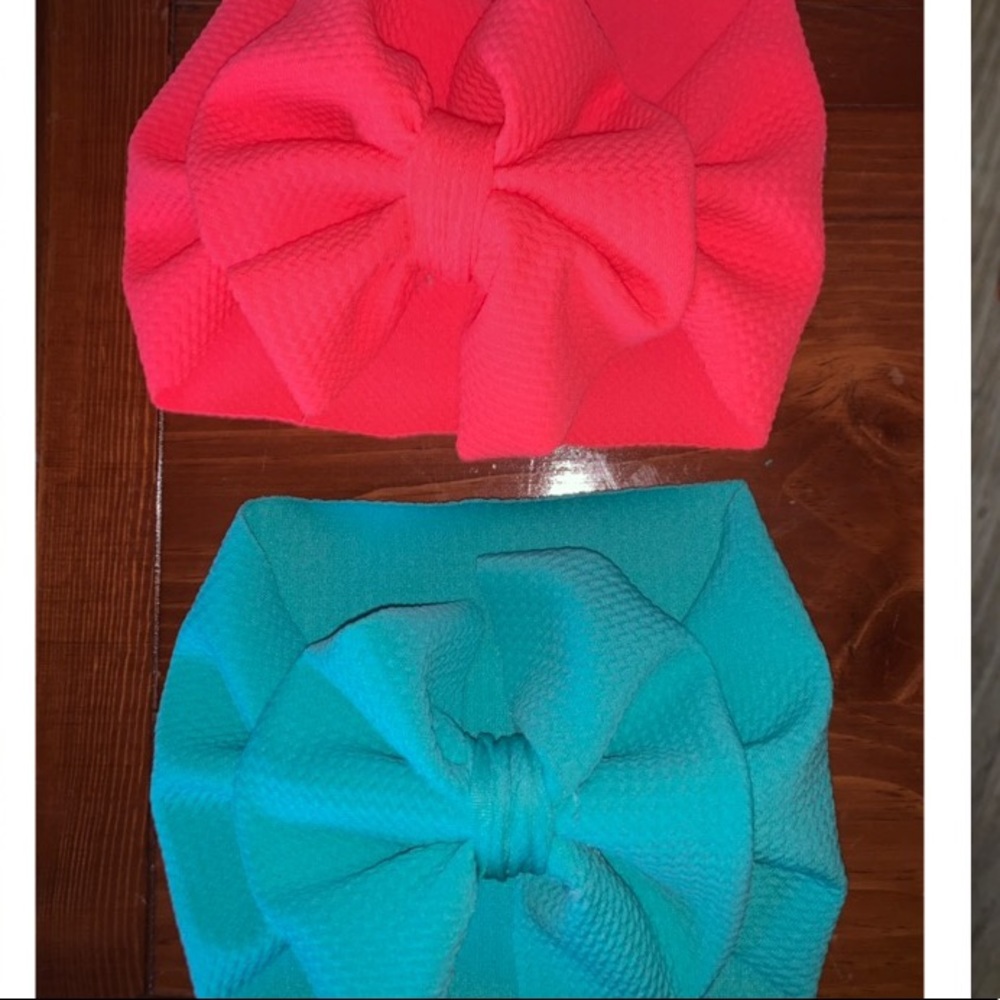 Neon pink headband